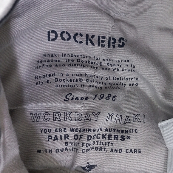 Dockers Men's Light Gray Pants Size W32-L34 US - Picture 8 of 16